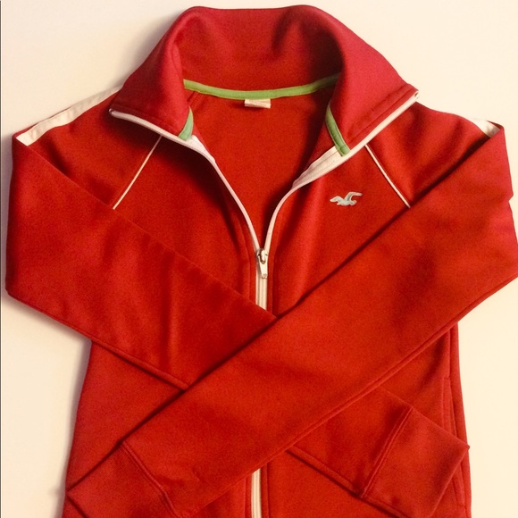 Hollister Co. Red Athletic Track Jacket - Picture 2 of 3